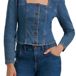Lee Women's Blue Denim Blouse